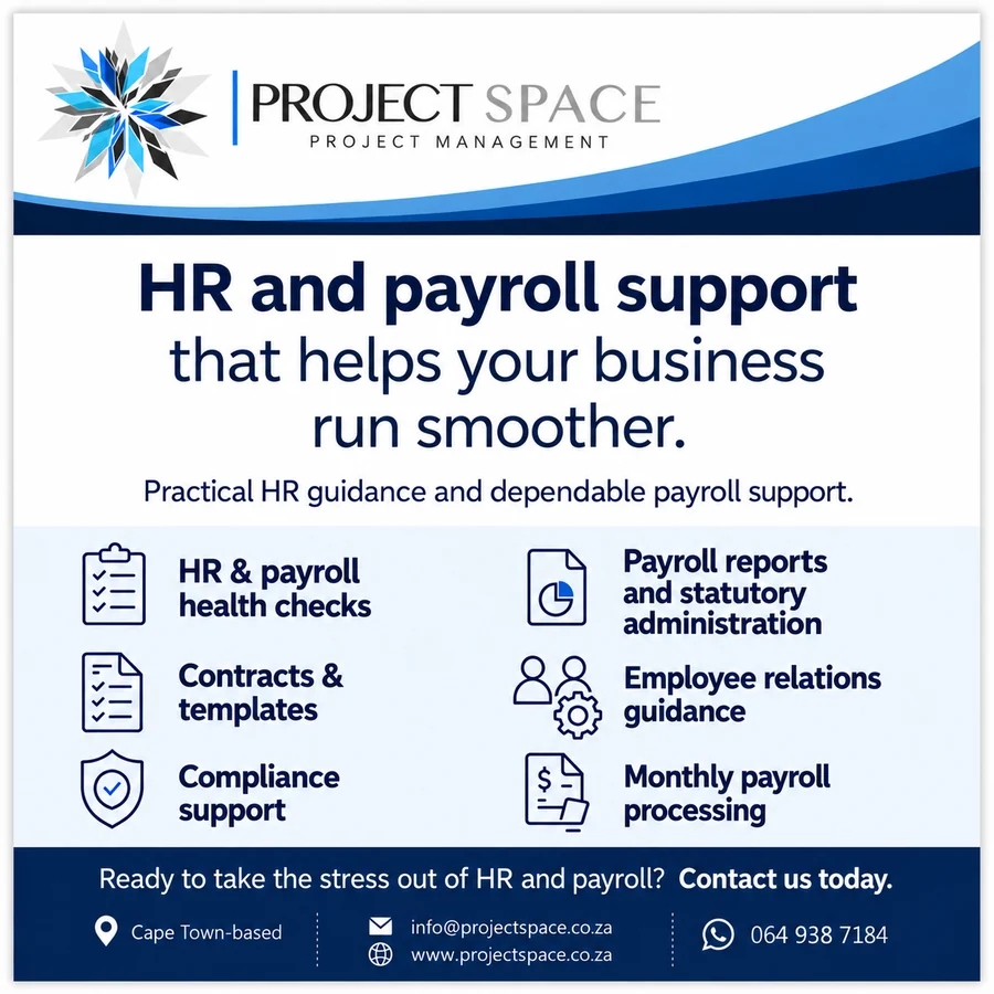 Project Space HR and payroll support advert
